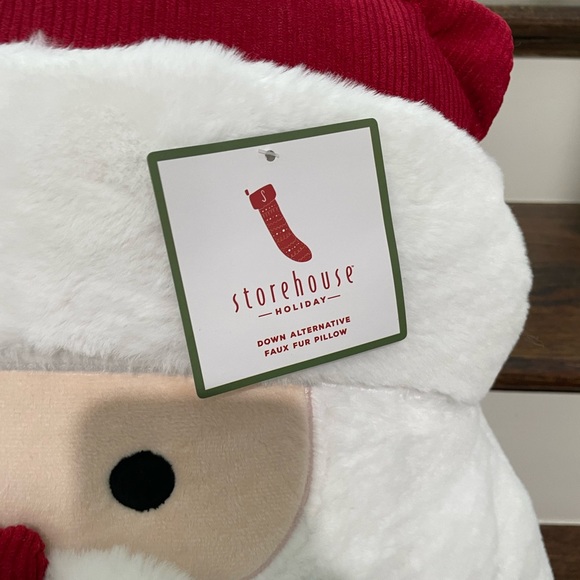 STOREHOUSE 2023 PLUSH SANTA CHRISTMAS THROW PILLOWS